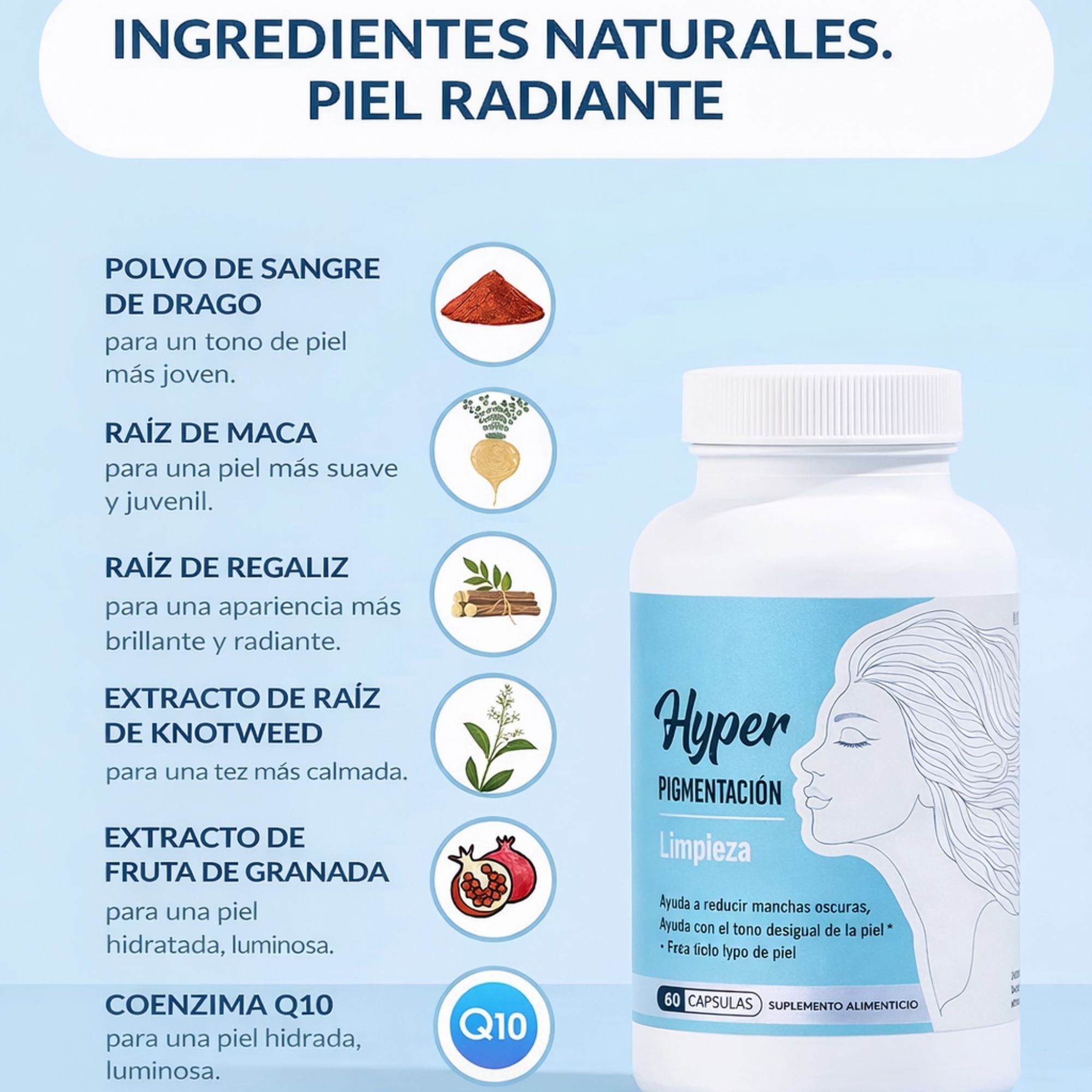 Cápsulas de limpieza de hiperpigmentación